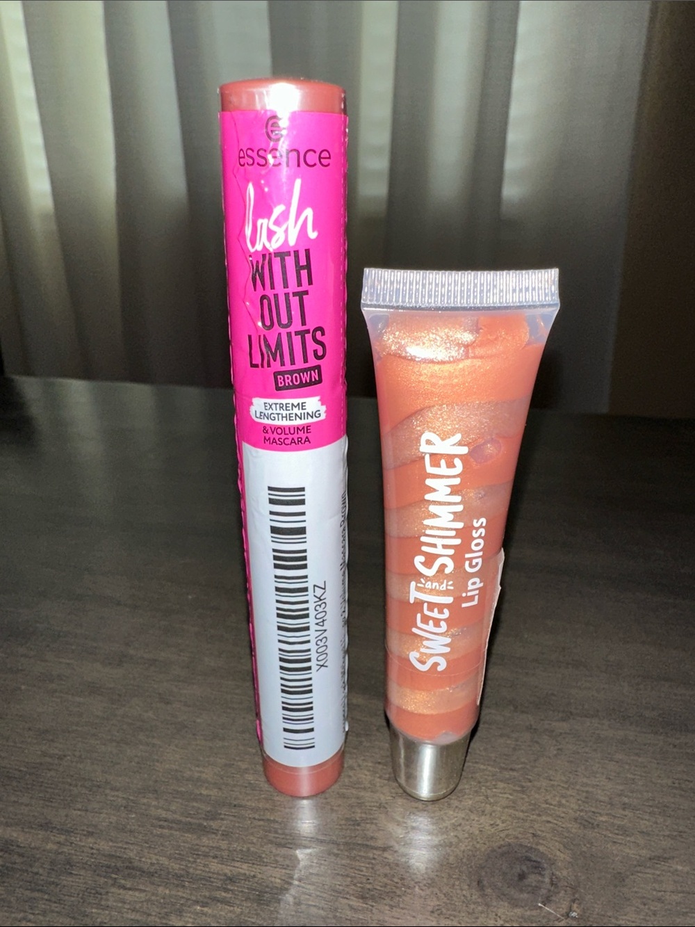 NEWEssence Lash Without Limits Mascara & Sweet Shimmer Lip Gloss-Nude Swirl Duo